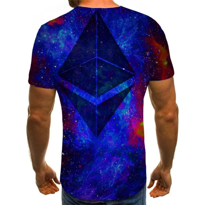 Abstract T shirt Men Psychedelic Shirt Print Harajuku T-shirts 3d Retro Funny T shirts