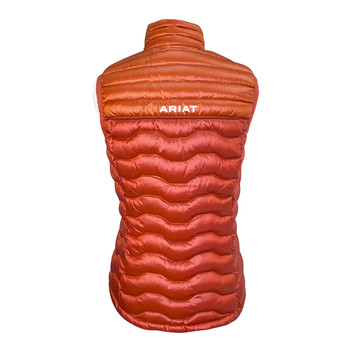 Ariat Ideal Down Vest in Iridescent Red Ochre/Burnt - Women's Small