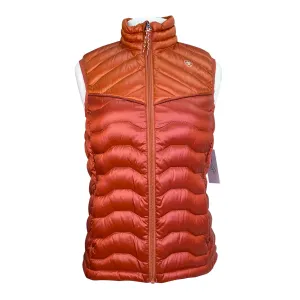 Ariat Ideal Down Vest in Iridescent Red Ochre/Burnt - Women's Small