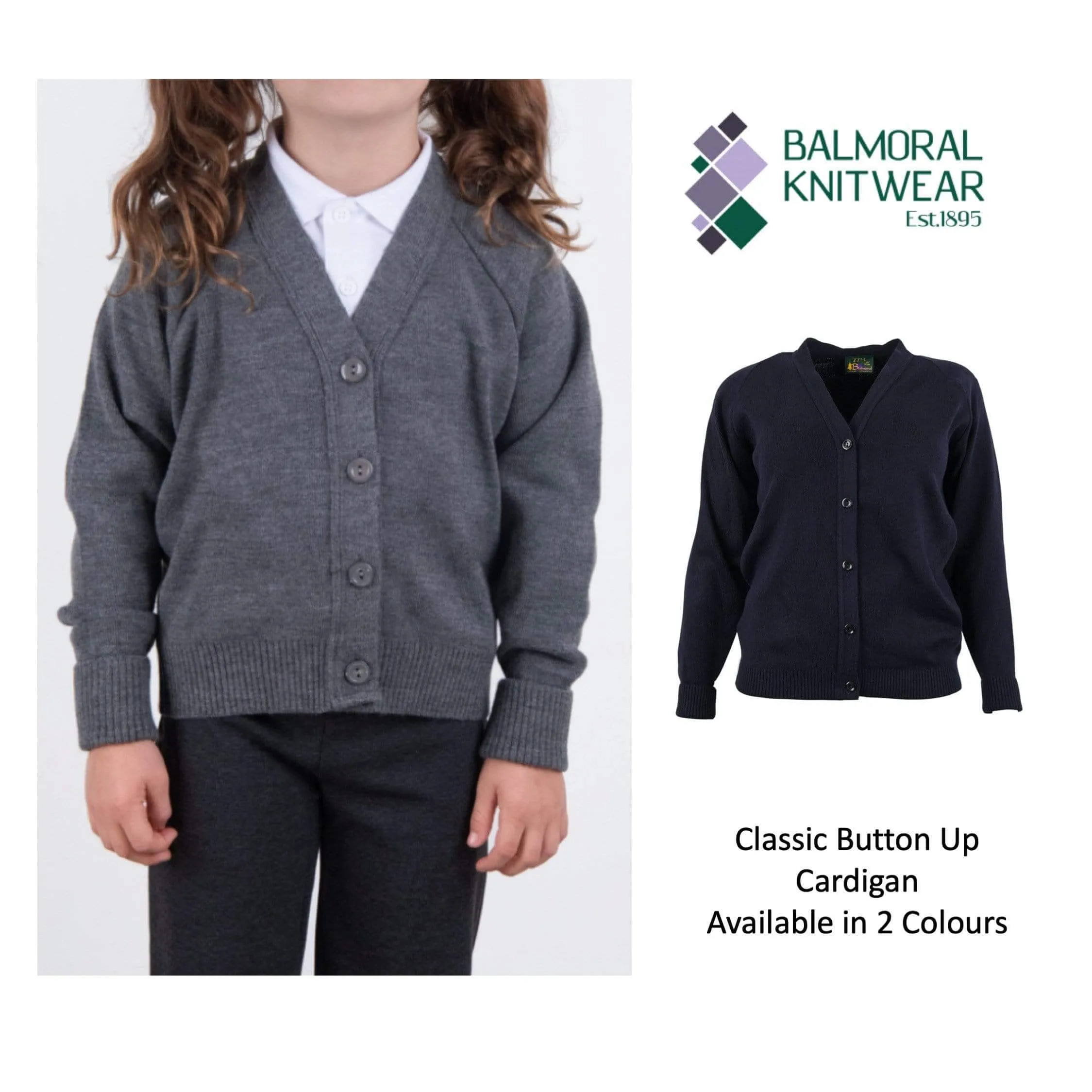 Balmoral Kids Unisex Soft Knit Long Sleeve Button Cardigan