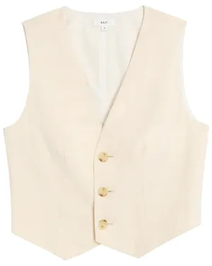 Bone Maxwell Linen Vest