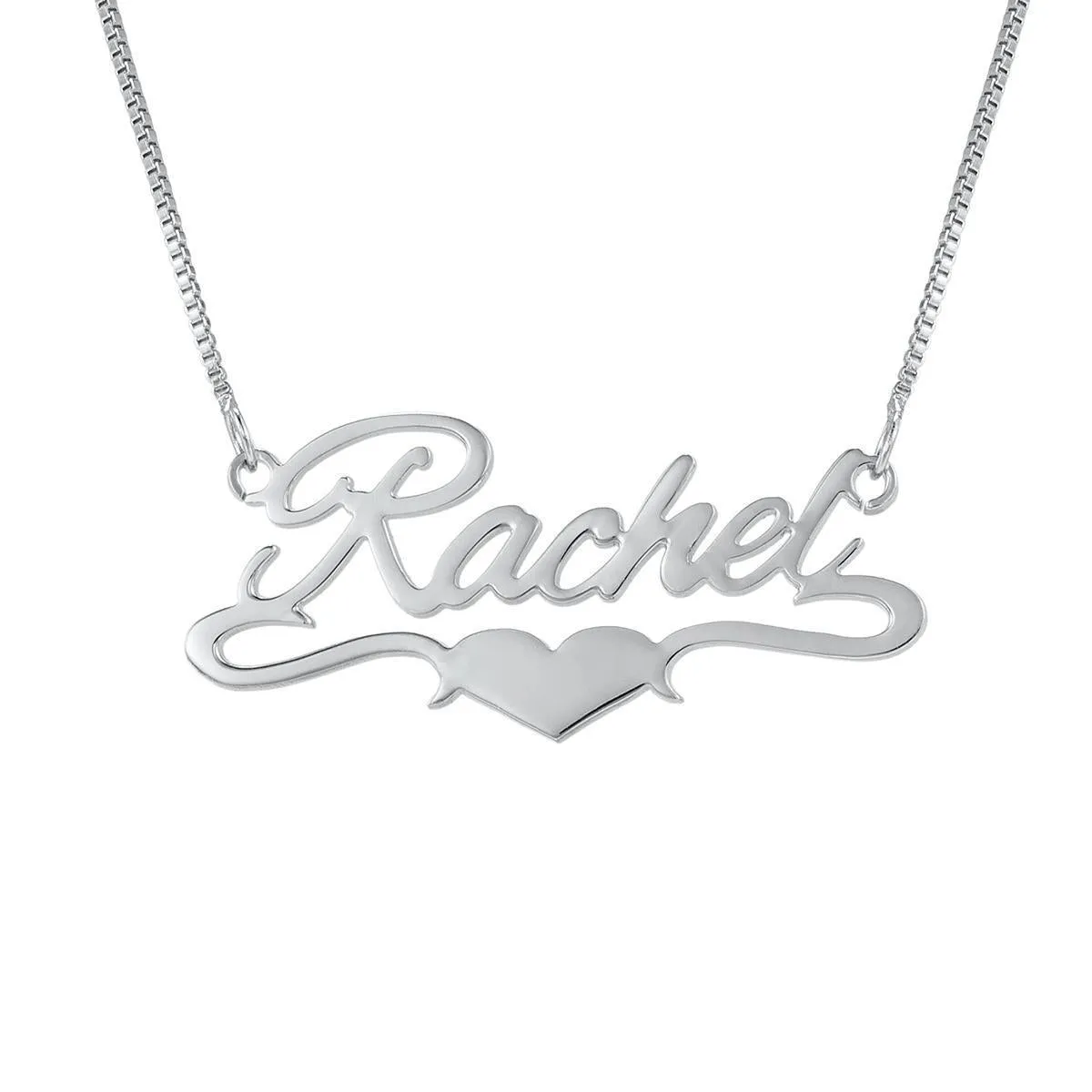 Customizable Heart Name Necklace