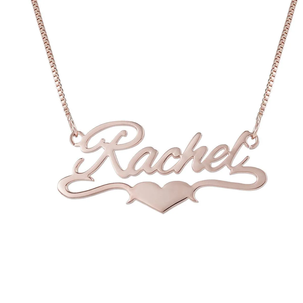 Customizable Heart Name Necklace