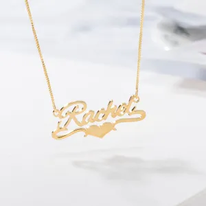 Customizable Heart Name Necklace