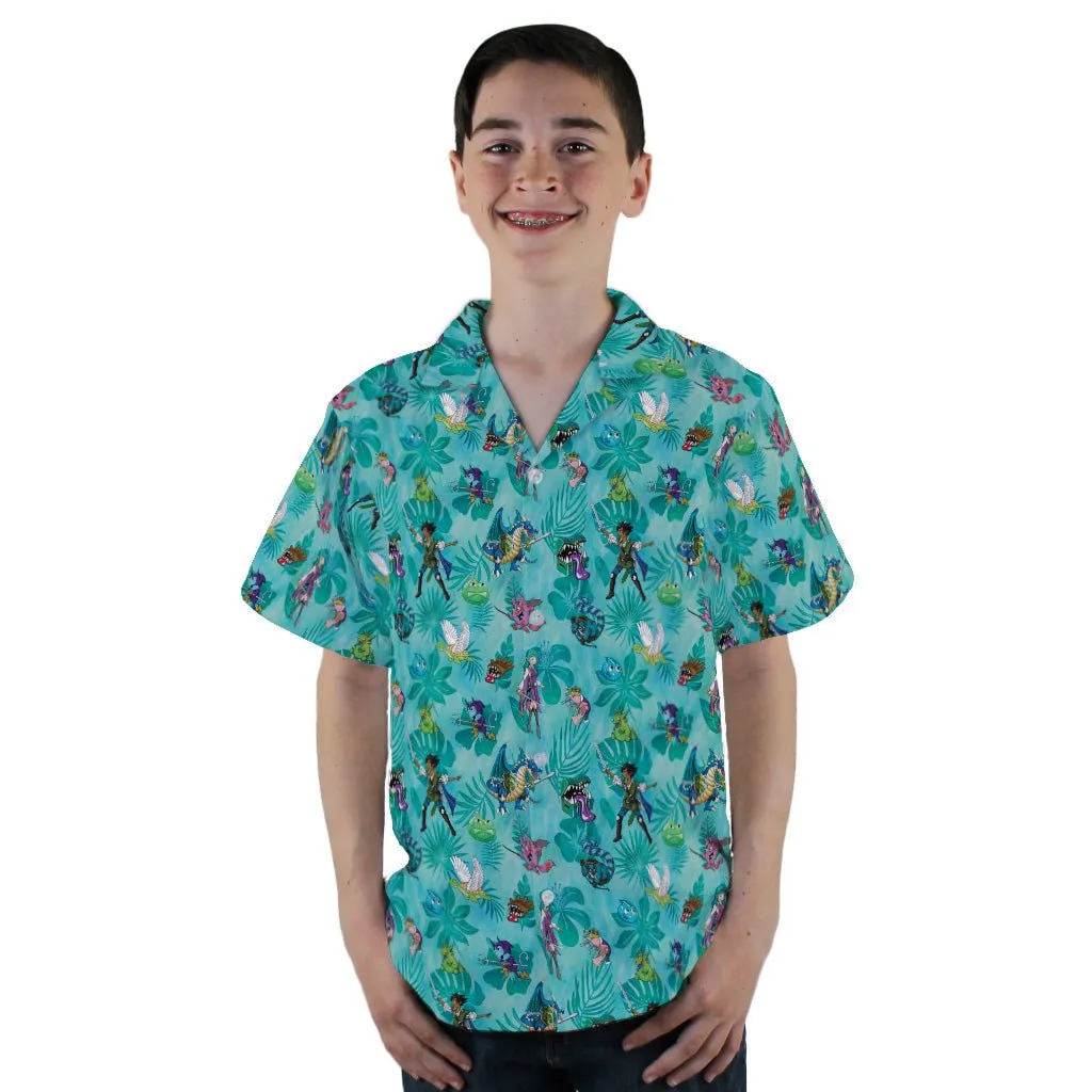 Dnd Cartoon Quest Youth Hawaiian Shirt