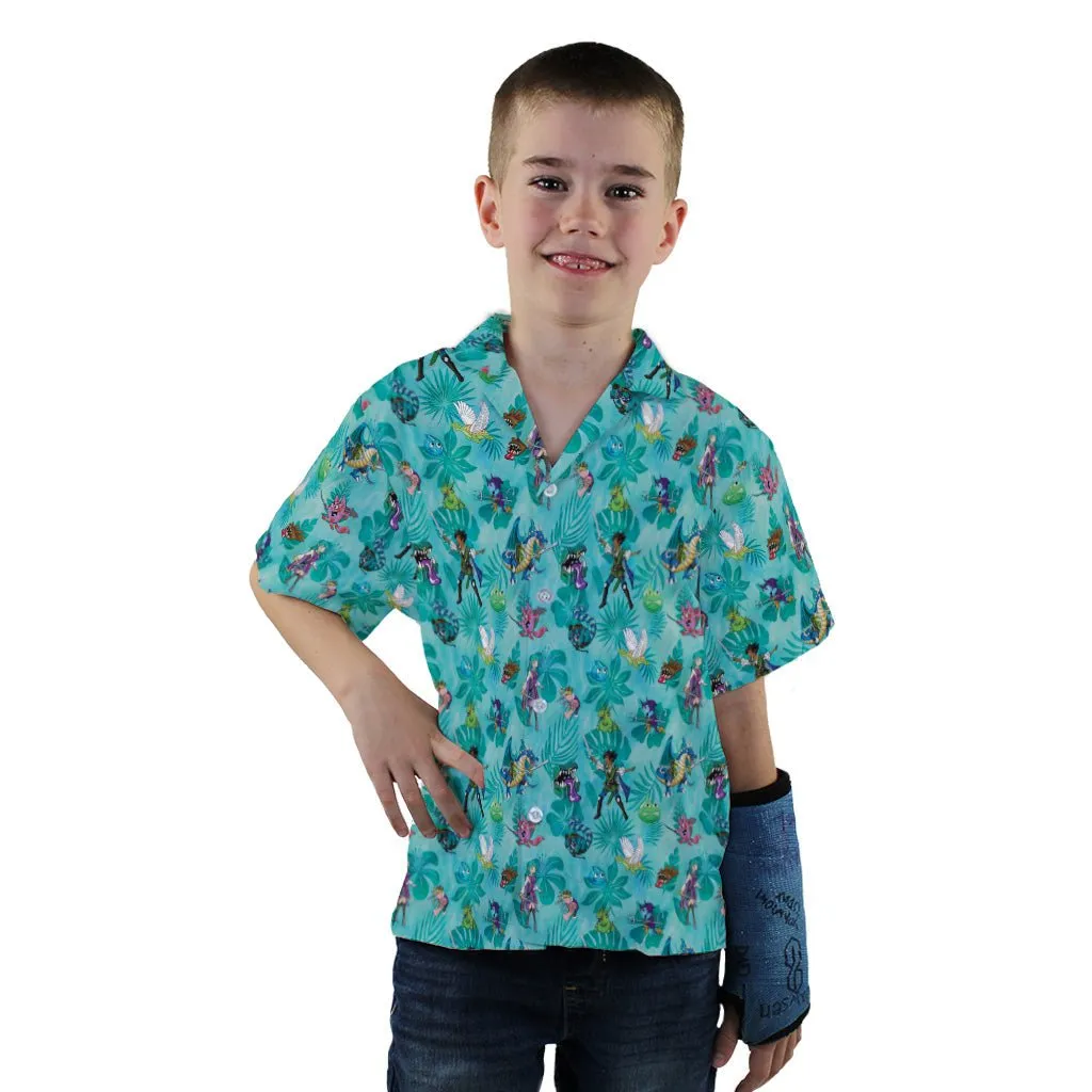 Dnd Cartoon Quest Youth Hawaiian Shirt