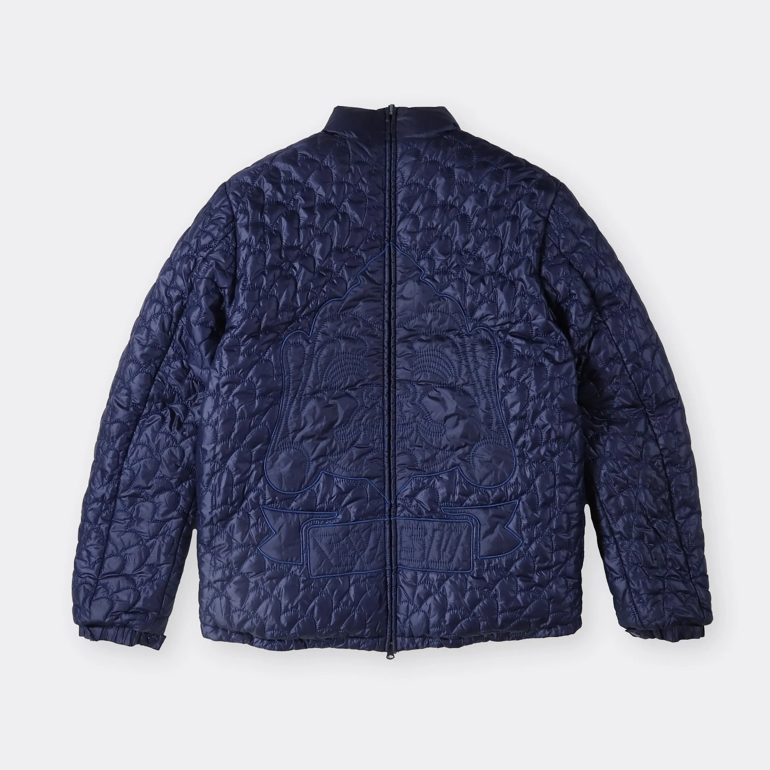 Evisu Vintage Reversible Puffer Coat - Medium