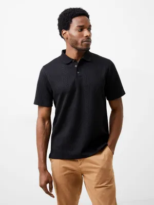 Jacquard Short Sleeve Polo Shirt    