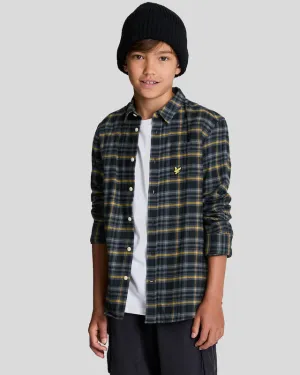 Kids Brushed Flannel Tartan Shirt