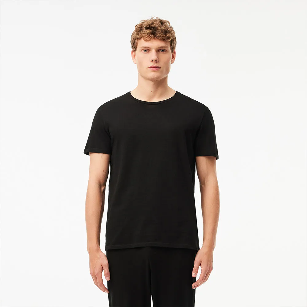 Lacoste 3 Pack Crew T-Shirt Black