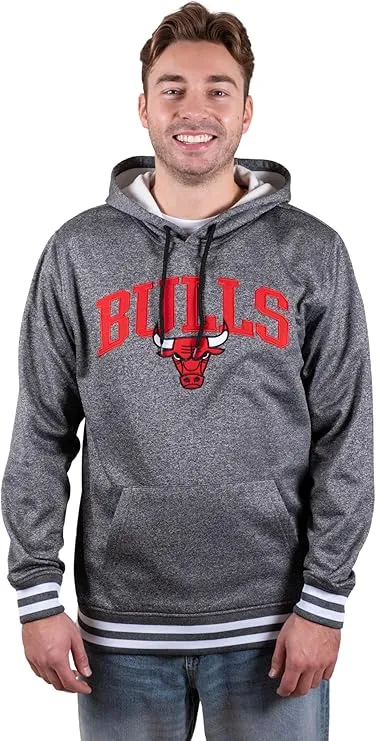 Ultra Game NBA Official Men’s Soft Fleece Hoodie Pullover Sweatshirt - Unisex, Chicago Bulls|Chicago Bulls