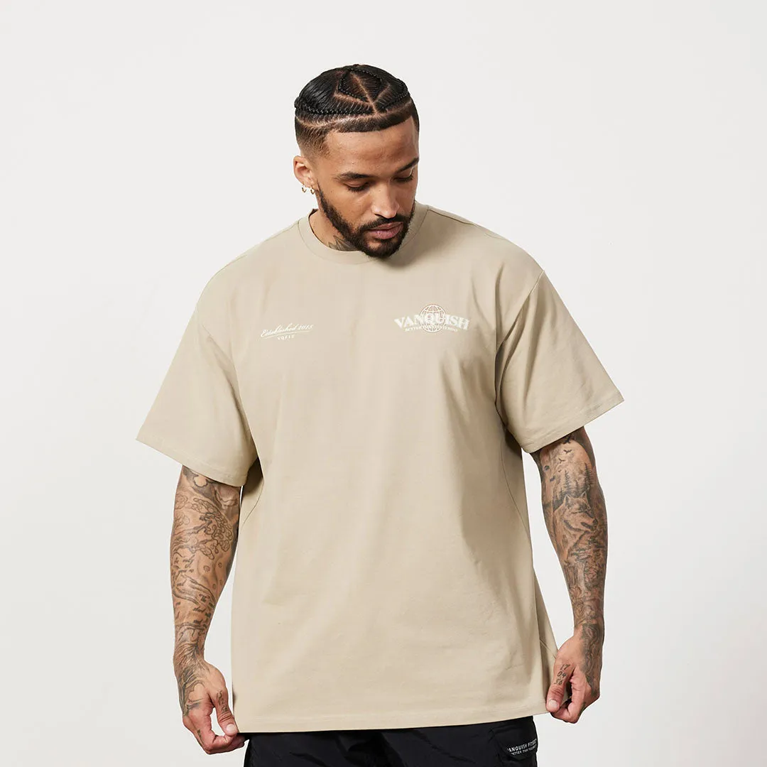 Vanquish TSP Taupe Global Oversized T Shirt